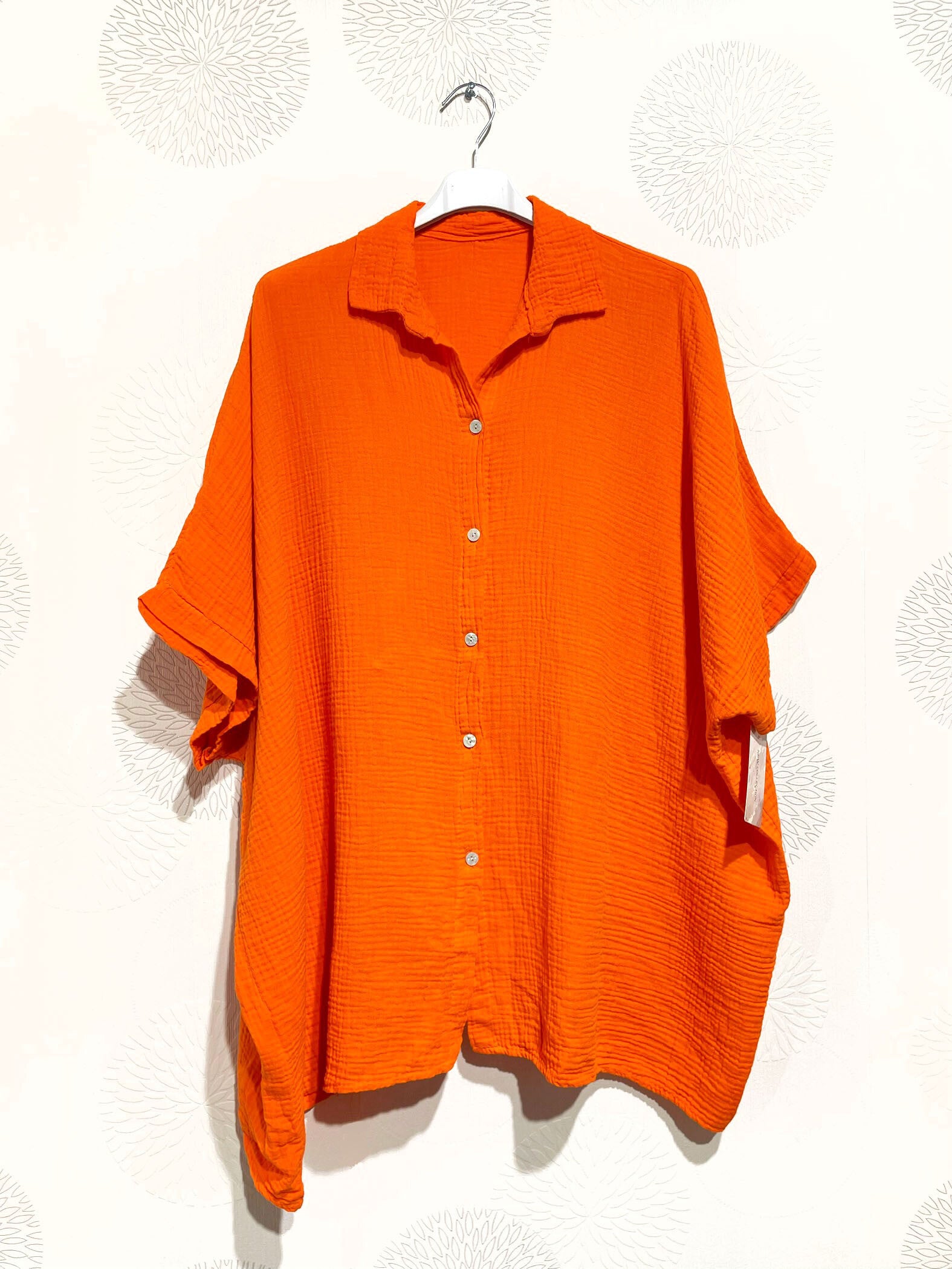 Plus Size Plus size shirt in double cotton gauze T38 in T66