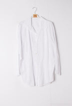 Plus Size Cotton blouse/shirt with english flower embroidery