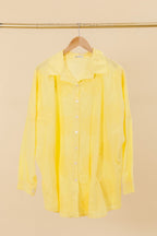 Plus Size Cotton blouse/shirt with english flower embroidery