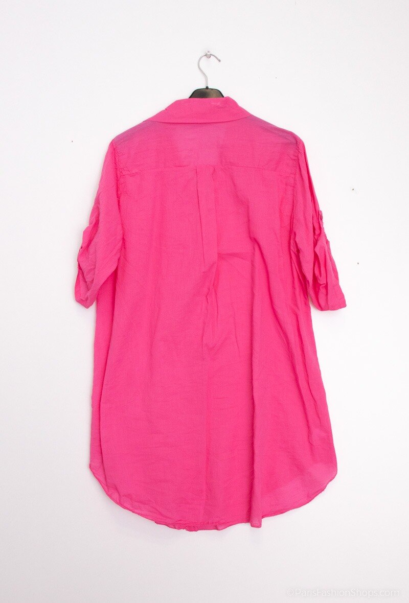 Plus Size Enkel Skjorta