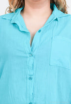 Plus Size Enkel Skjorta