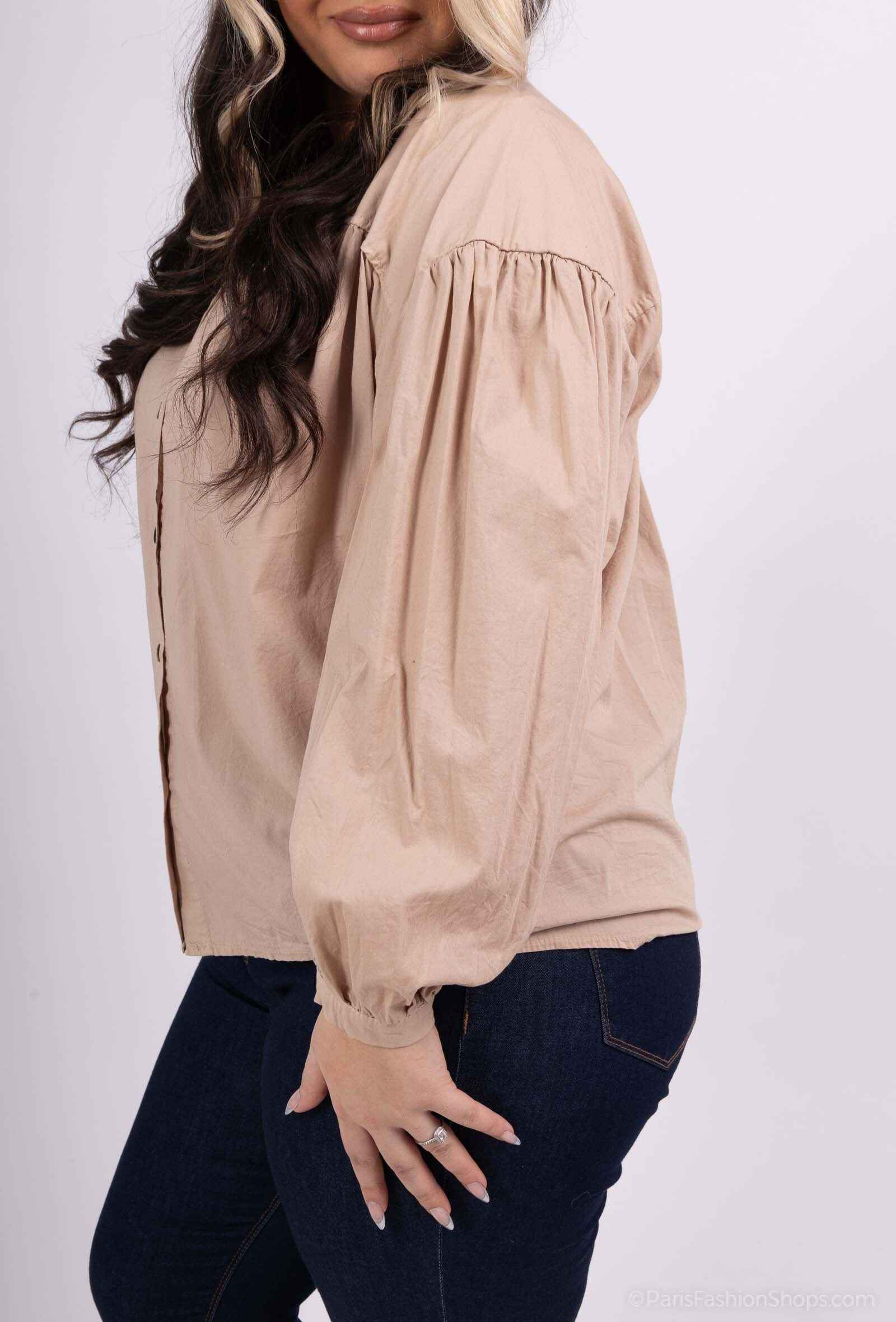 Plus Size Skjorta i 100% Bomull