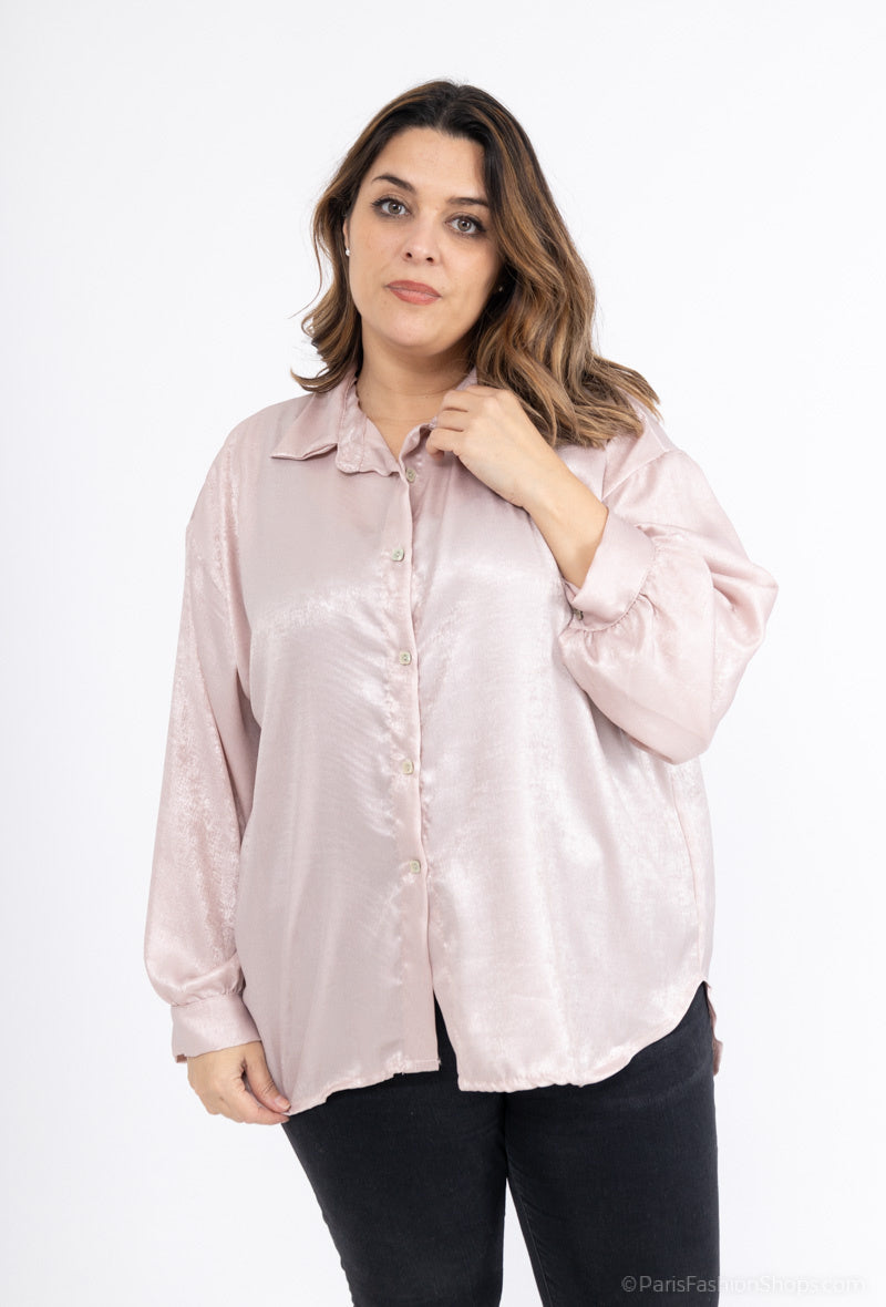 Plus Size T-shirt i Viskos