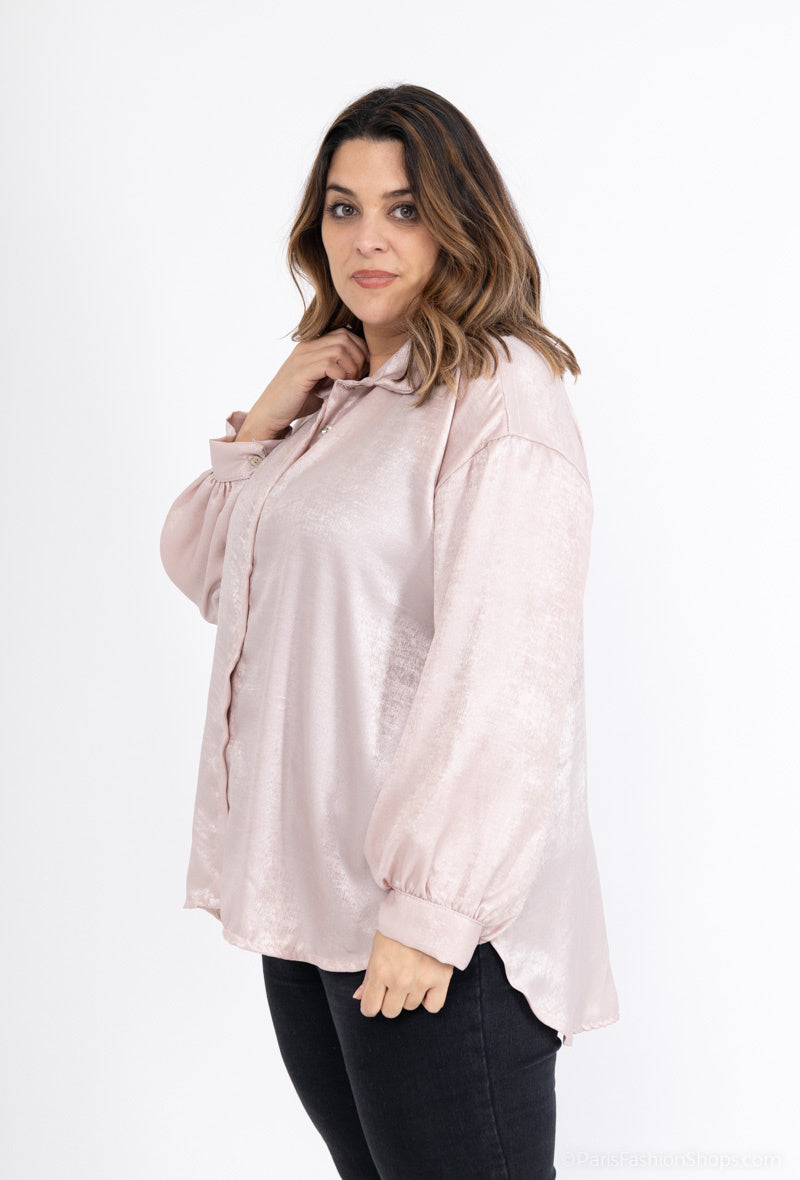 Plus Size T-shirt i Viskos