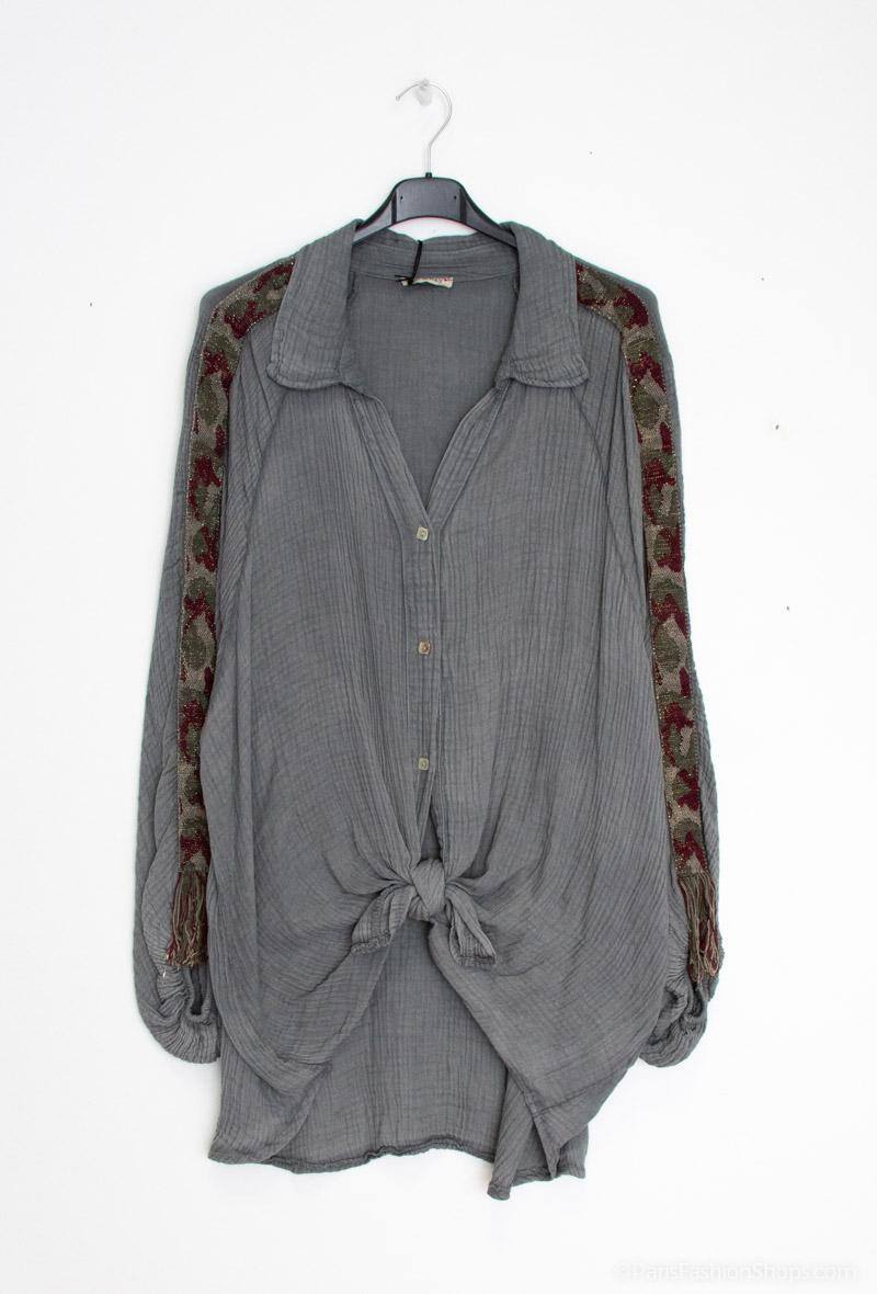 Plus Size Skjorta i 100% Bomull