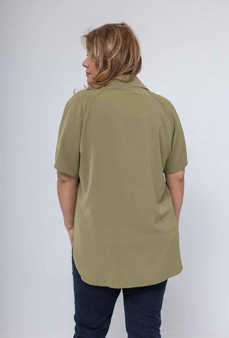 Plus Size Skjorta för Stora Storlekar