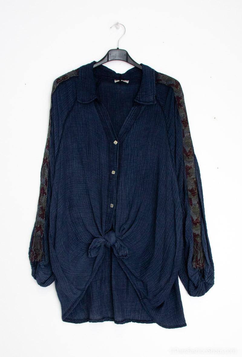 Plus Size Skjorta i 100% Bomull