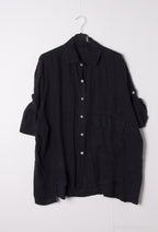 Plus Size Linne Skjorta
