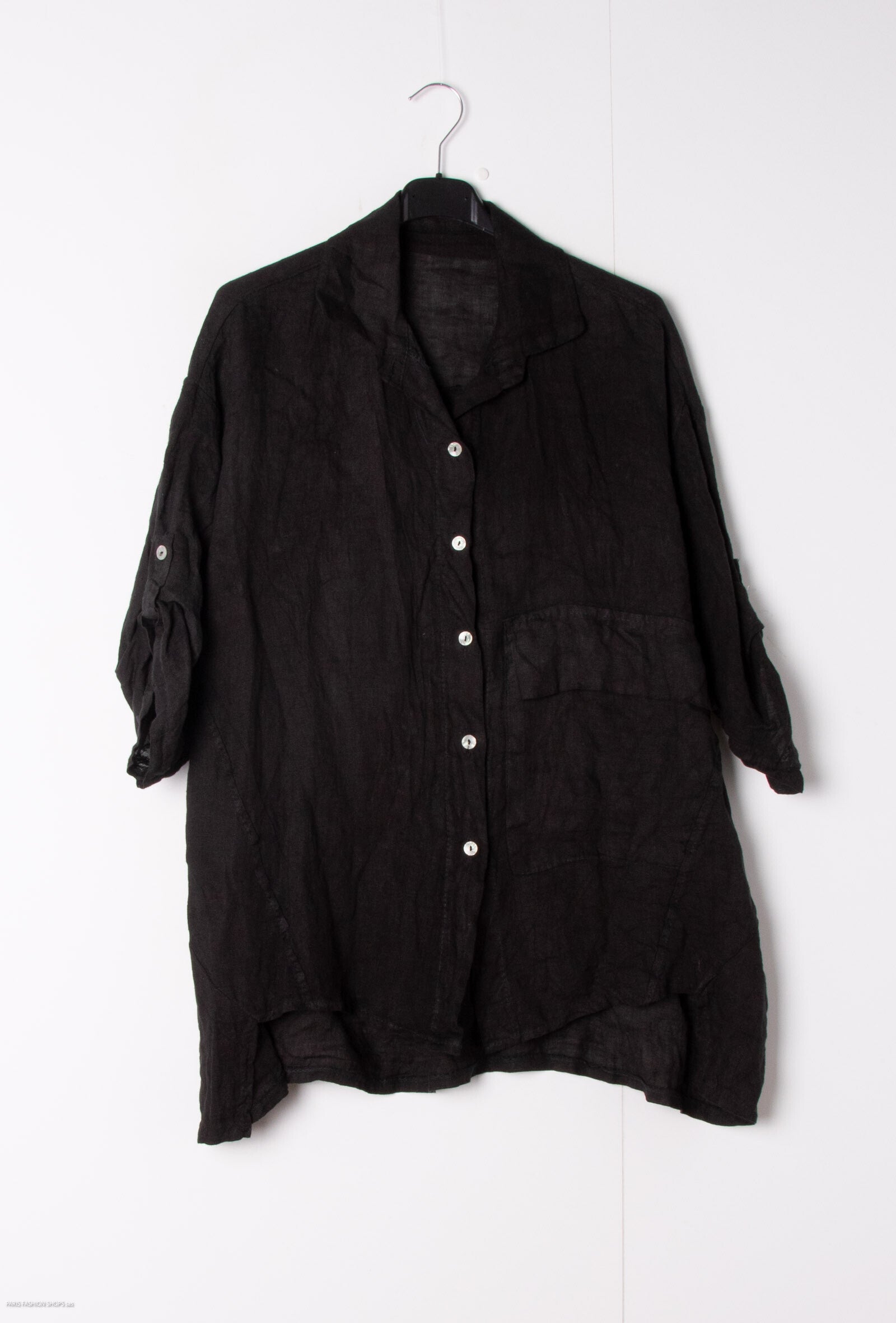 Elegant Plus Size Linne Skjorta
