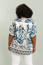 Blommönstrade skjortor för vår och sommar i stor storlek