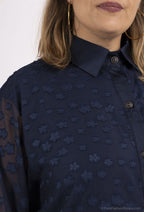Plus Size Knappade Voile Skjortor
