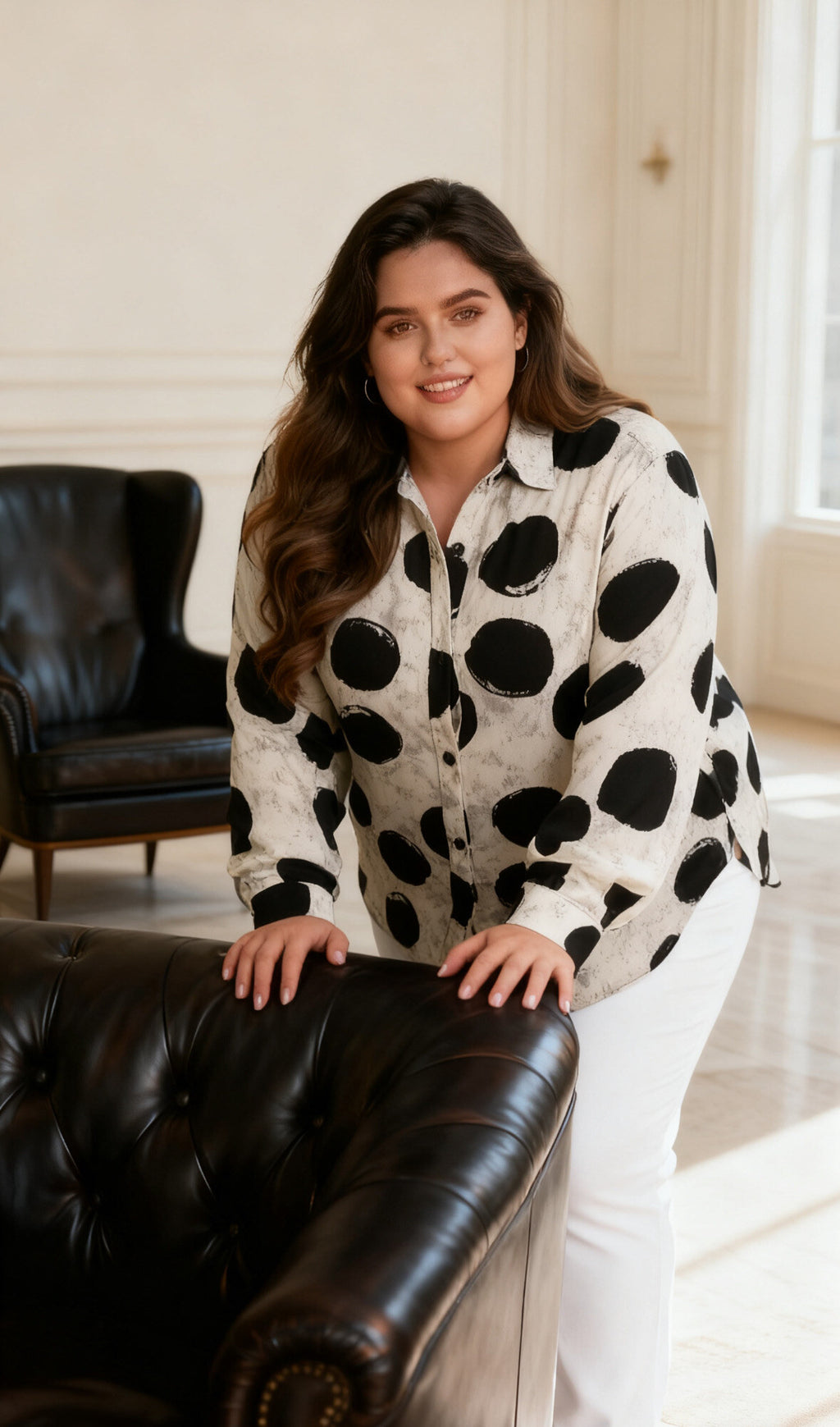 Plus size shirts i Stor Storlek