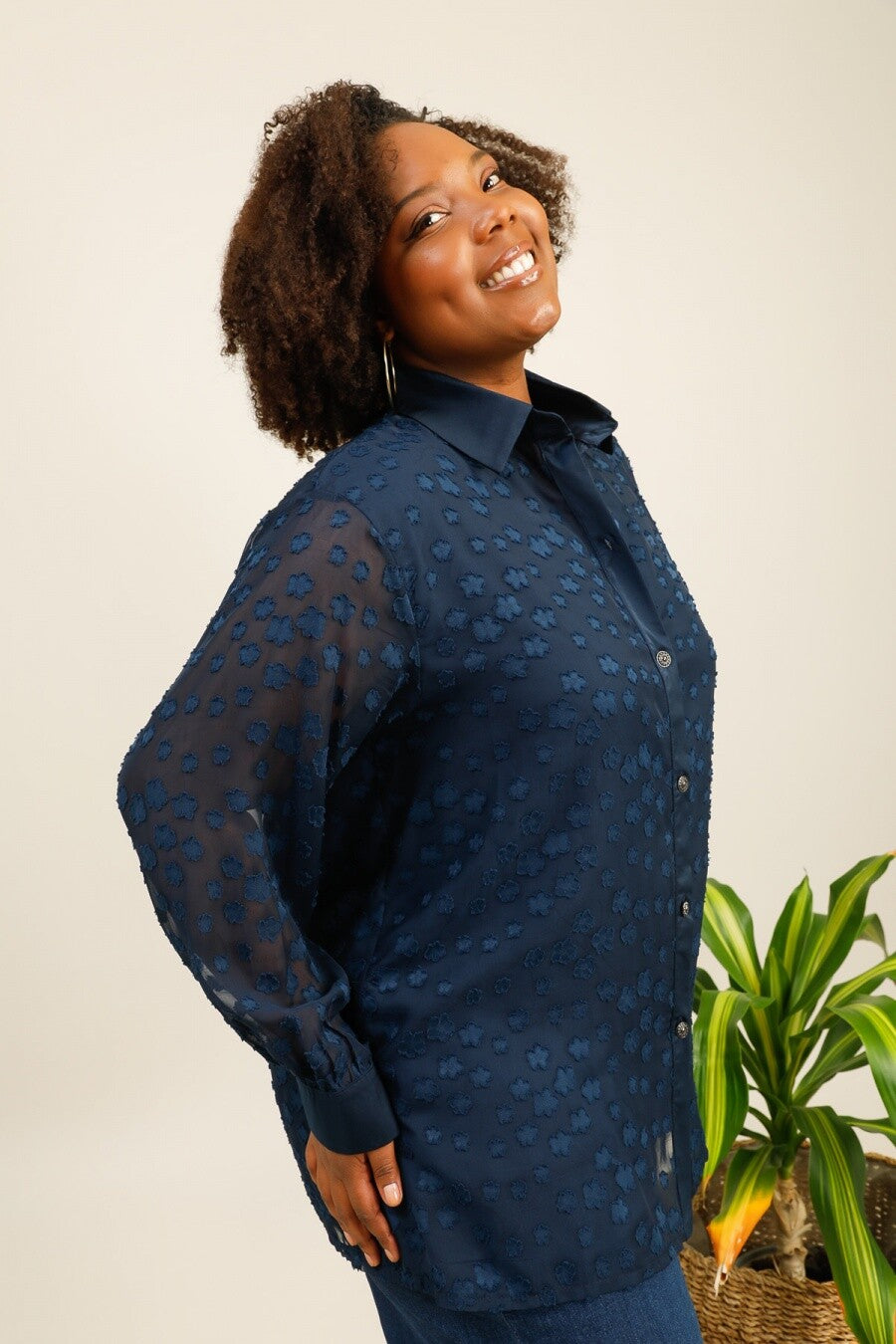 Plus size skjortor i stor storlek