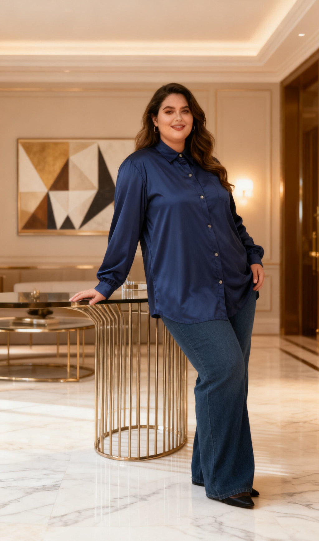 Plus size shirts i Stor Storlek