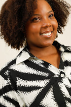 Casual solid print shirts för alla säsonger i stor storlek