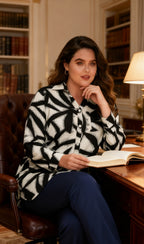 Casual solid print shirts for all seasons i Stor Storlek