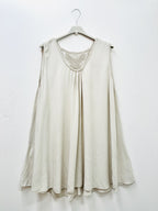 Plus Size Tank top with lace back butterfly pattern