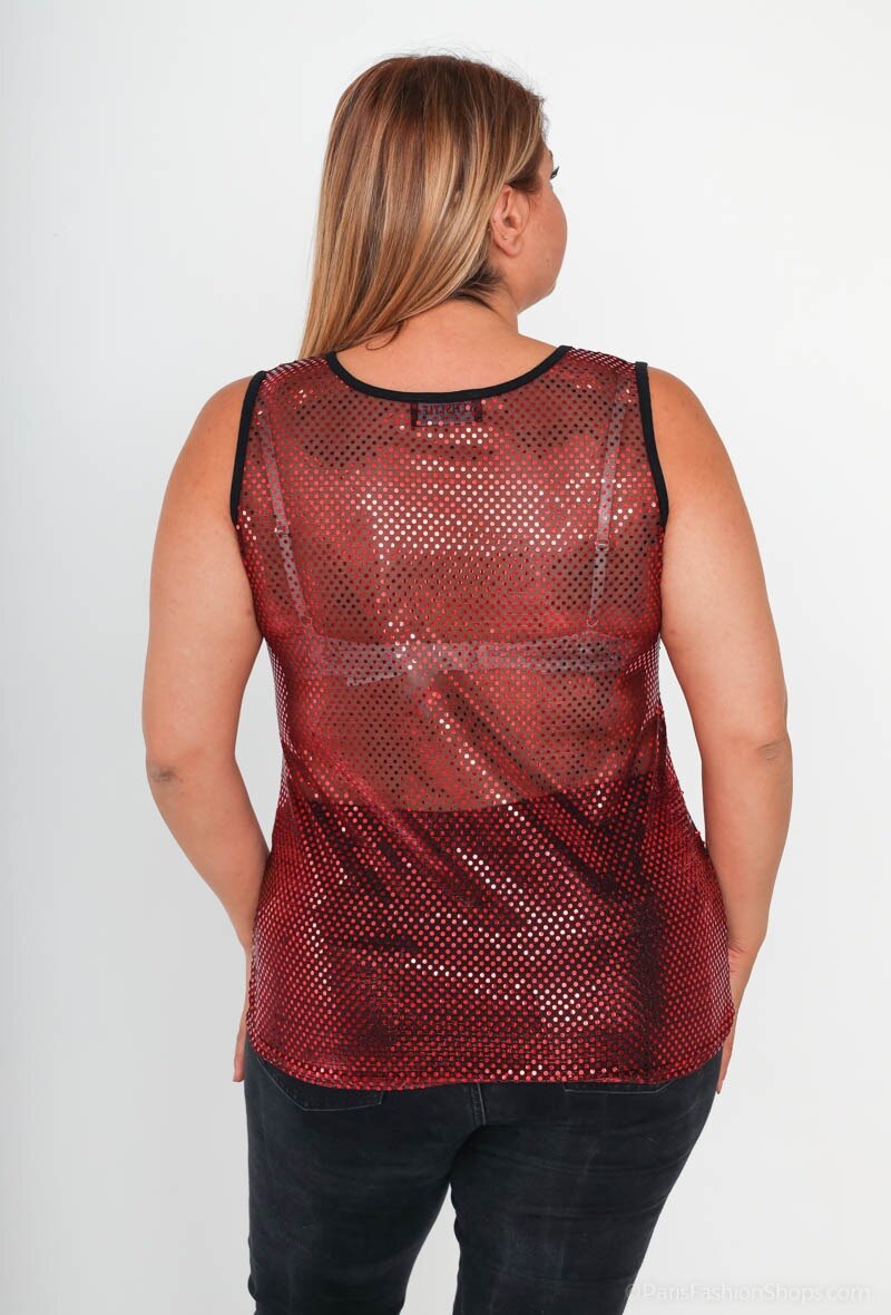 Plus Size Glänsande Linne