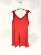 Plus Size Ribbed tank top with T38 lace to T48