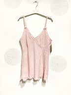 Plus Size V -neck tiddle in linen T36 at T40