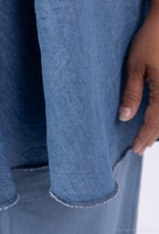 Plus Size Denim Sleeveless Top