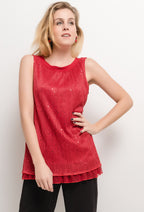 Plus Size Paljettopp