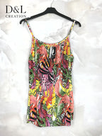 Plus Size Crystal printed tank top