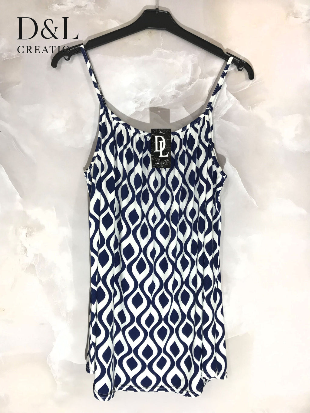 Plus Size Crystal Printed Tank Top