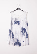 Plus Size Tryckt Linne