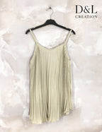 Plus Size Fluid Pleated Tank Top
