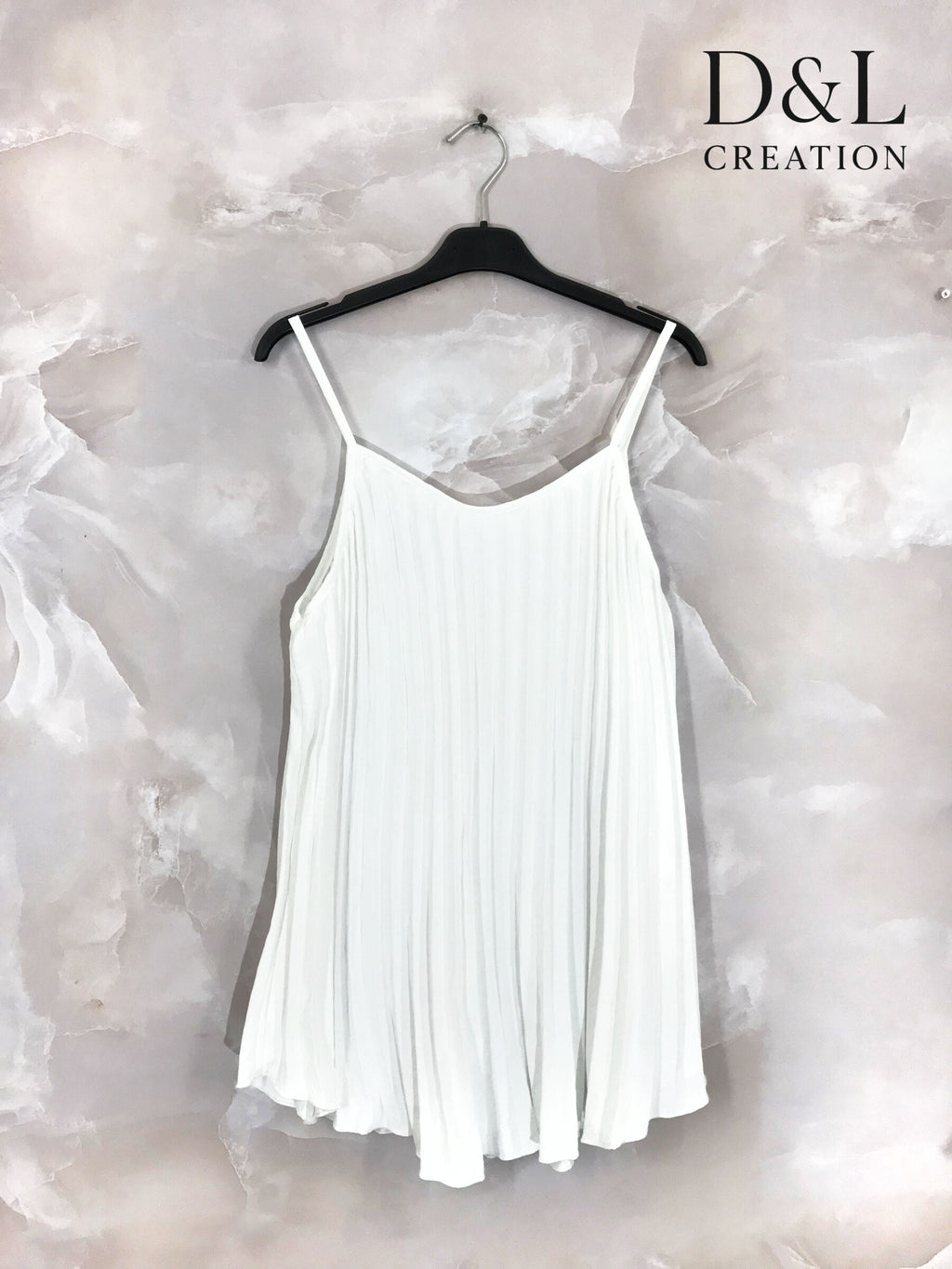 Plus Size Fluid pleated tank top size 38 to 48