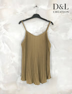 Plus Size Fluid pleated tank top size 38 to 48