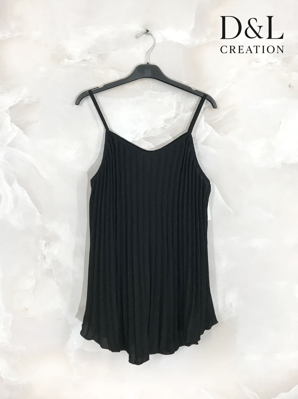 Plus Size Fluid pleated tank top size 38 to 48