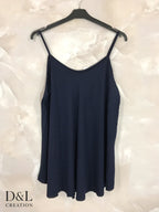 Plus Size Uni flared tank top T38 to T50