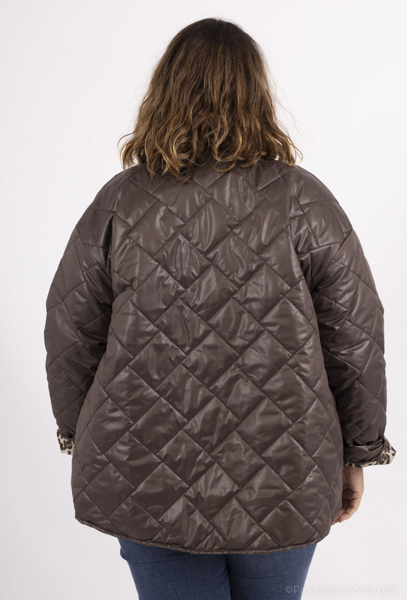 Plus Size Puffy Jacket för Kvinnor