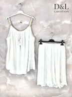 Plus Size Set: Tanktop och Pleated Shorts
