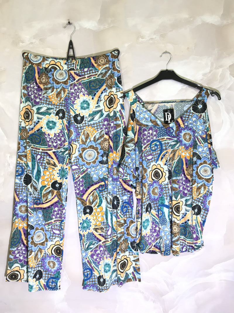 Plus Size Crystal Print Set