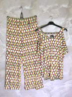 Plus Size Crystal Print Set