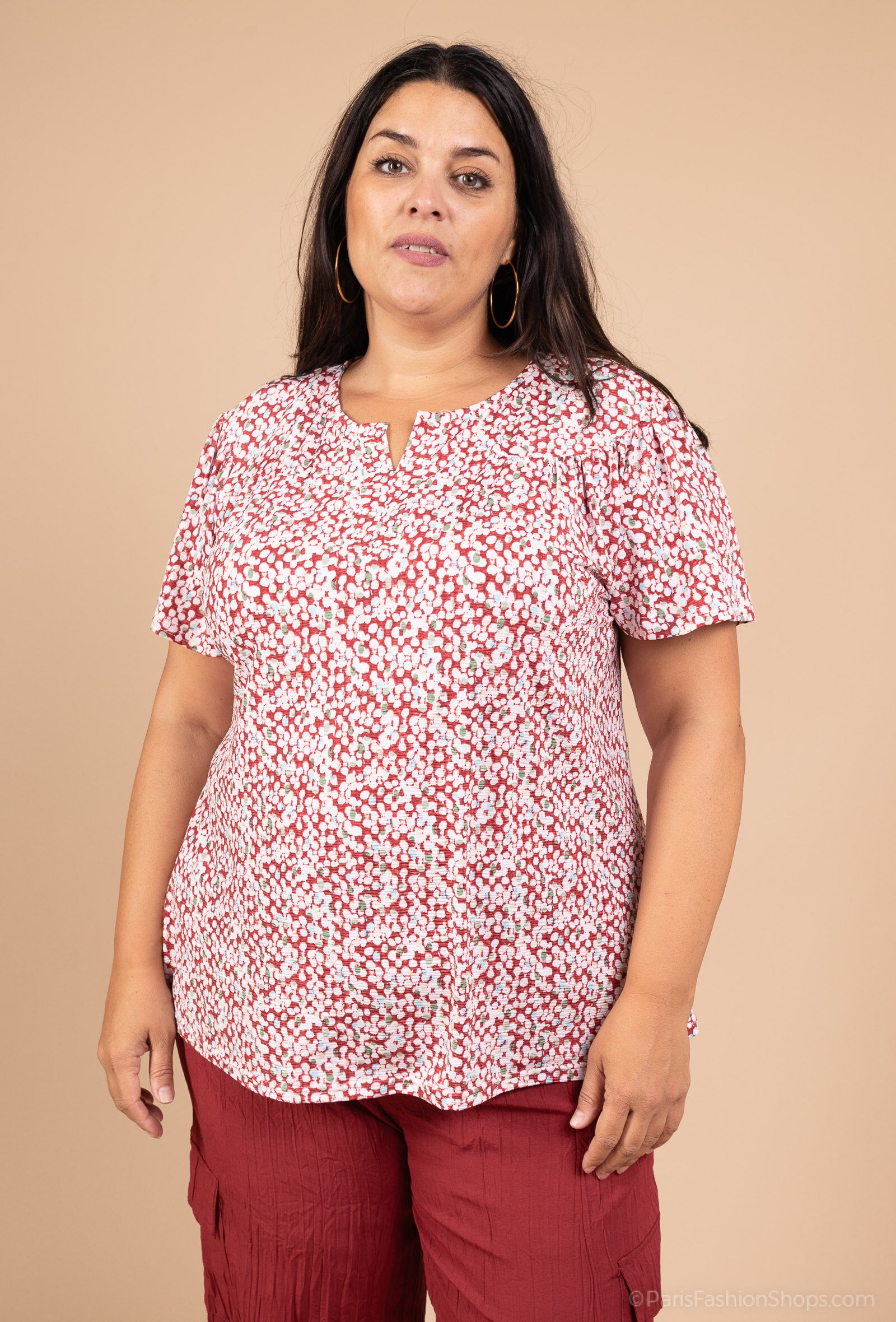 Plus Size Tunic och Byxor Set