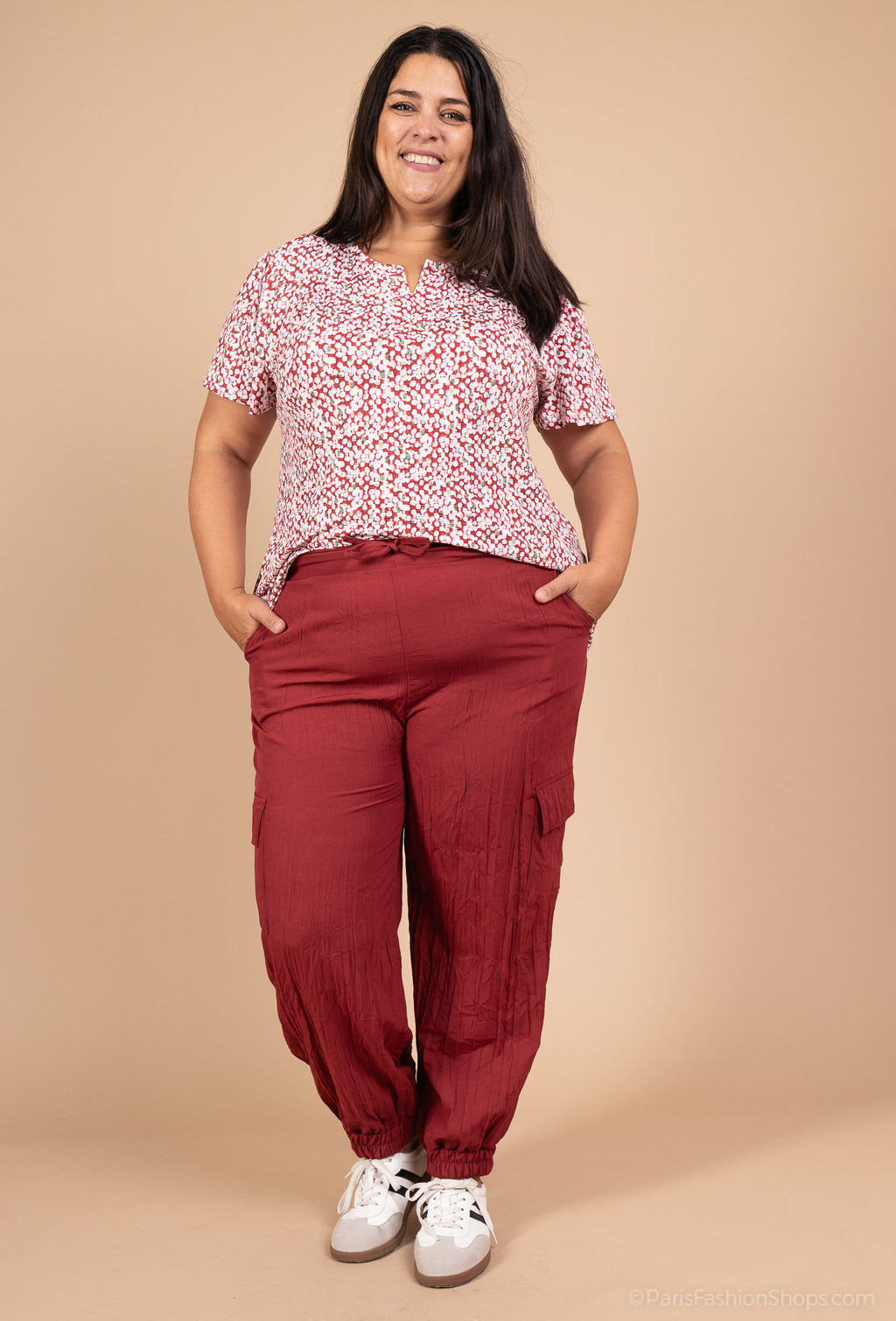 Plus Size Tunic och Byxor Set