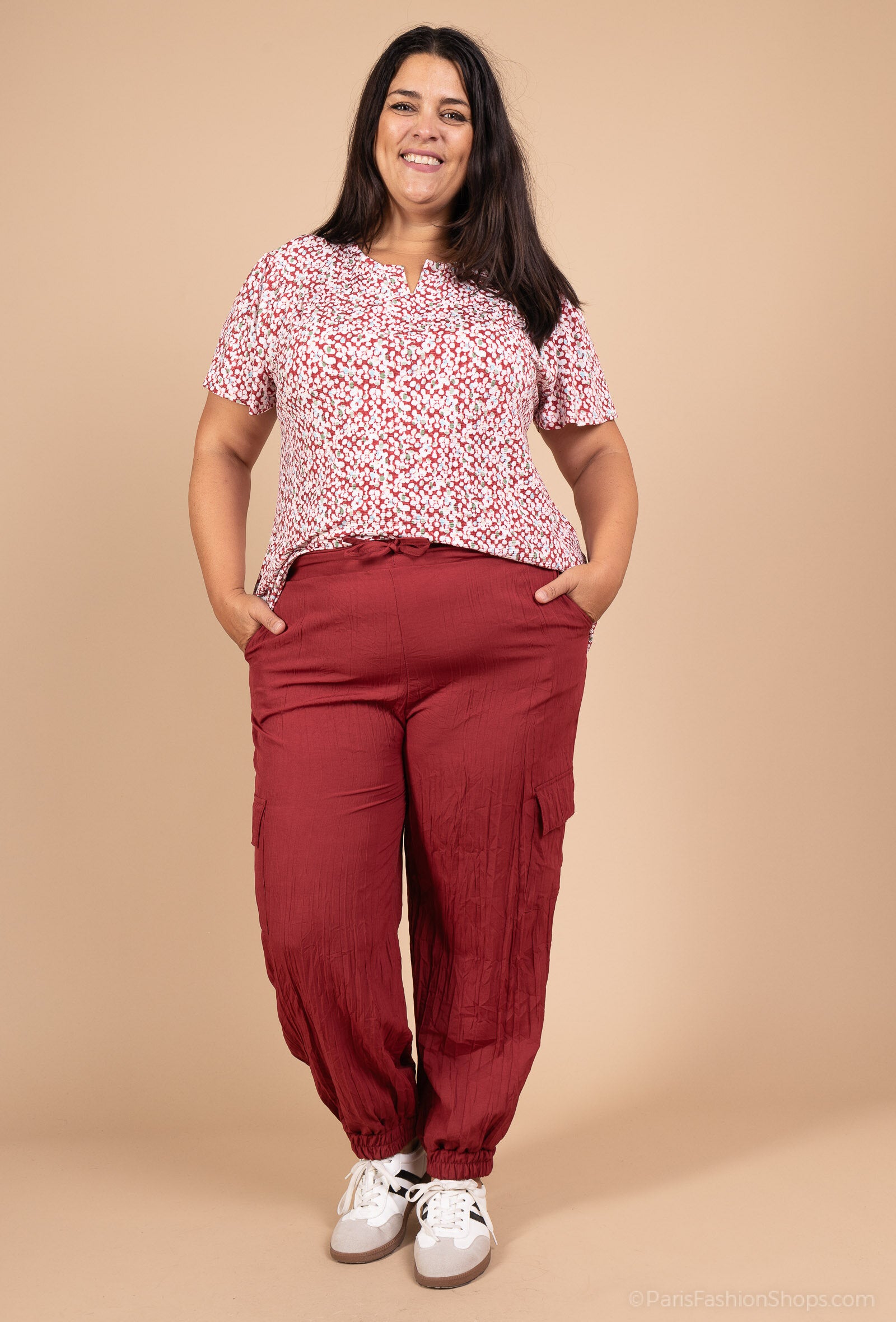 Plus Size Tunic och Byxor Set