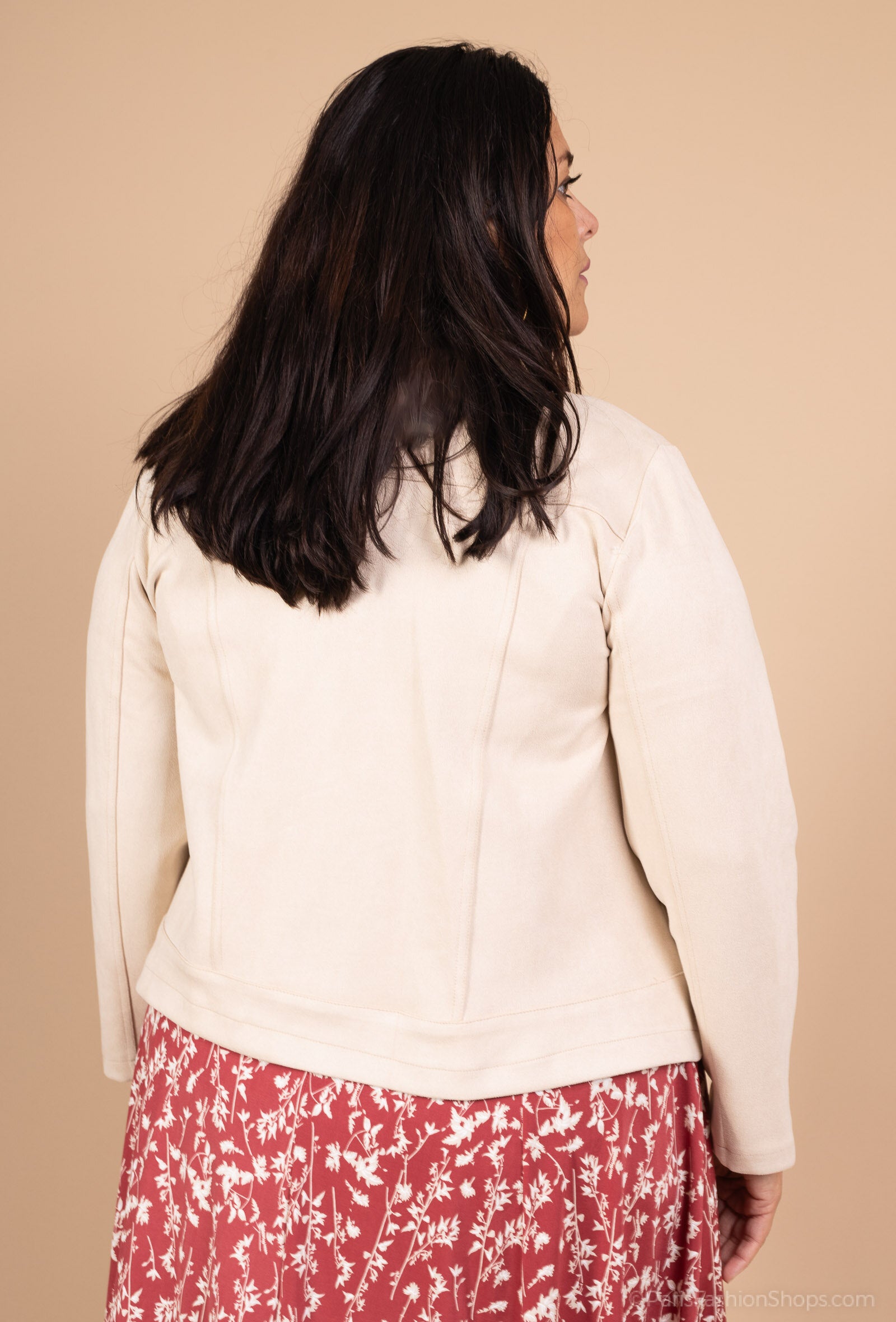 Plus Size Jacka och Klänning Set