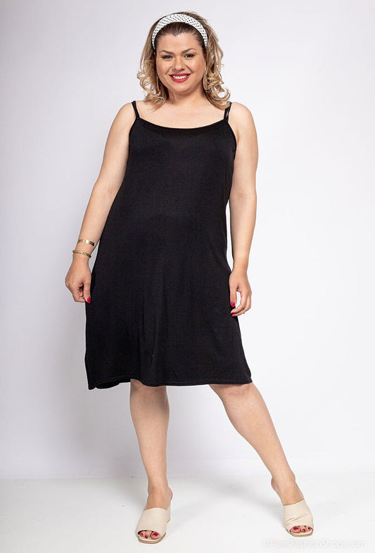 Plus Size Tank Top Klänning/Nattklänning