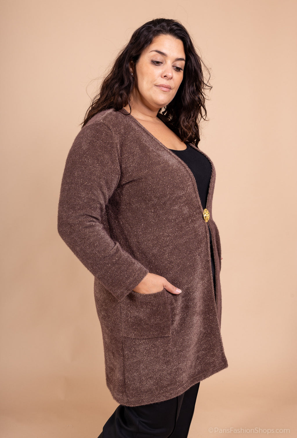Plus size cardigan i Stor Storlek