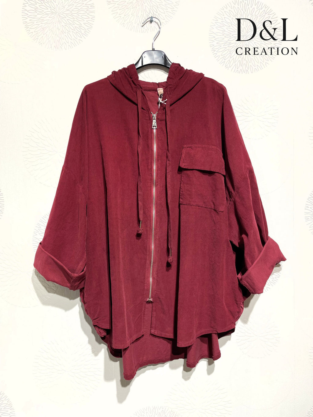 Plus Size Hooded velvet vest with pockets size 38 to 58