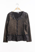Plus Size Cardigan with leopard print