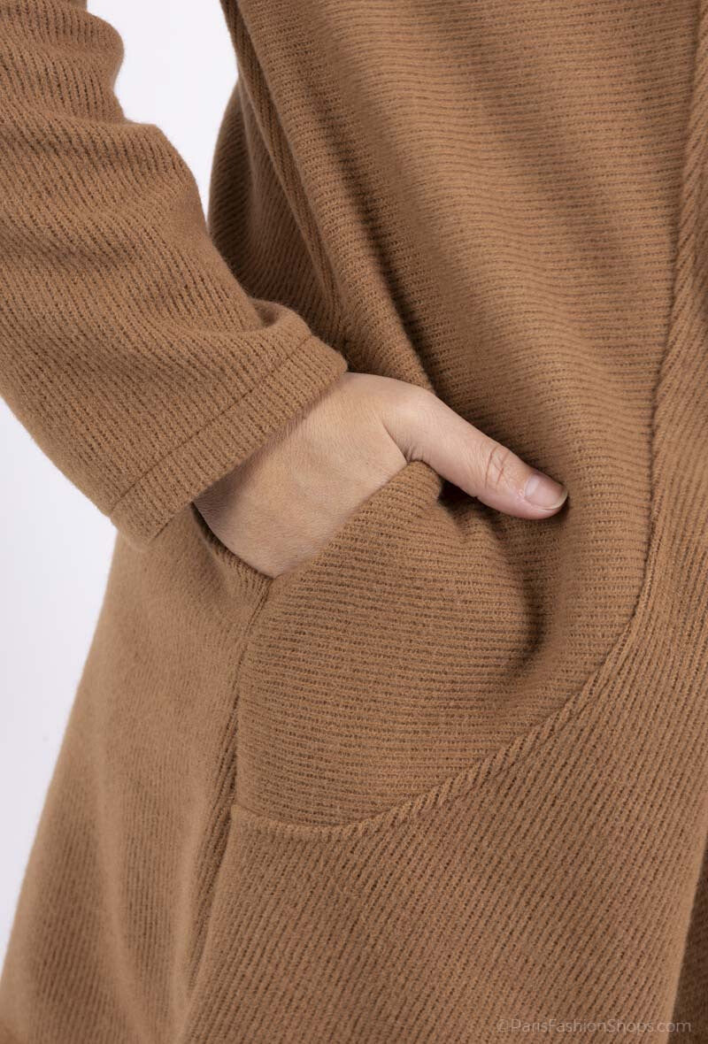 Plus Size Pocket Vest för Eleganta Vintrar