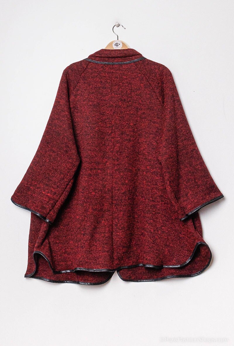 Plus Size Cardigan med snedremsor