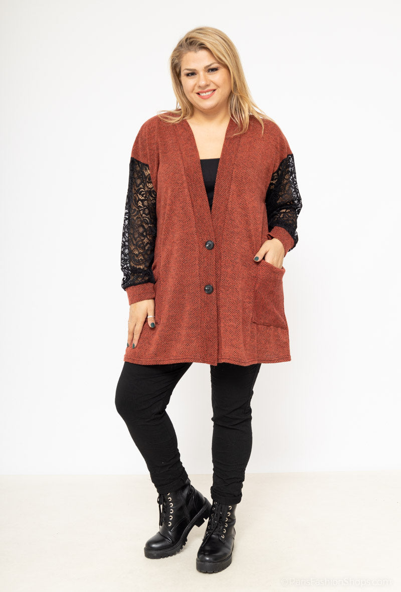 Plus Size Zippered vest