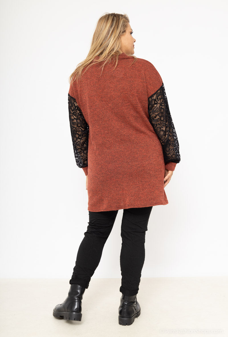 Plus Size Zippered Vest